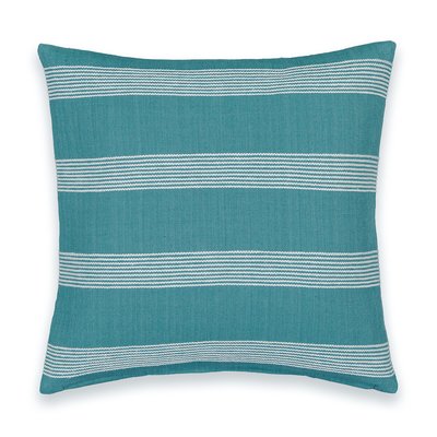 MoonWorks Federa Cuscino 40x40 Cm In Puro Cotone Con Ancora - Blu Navy