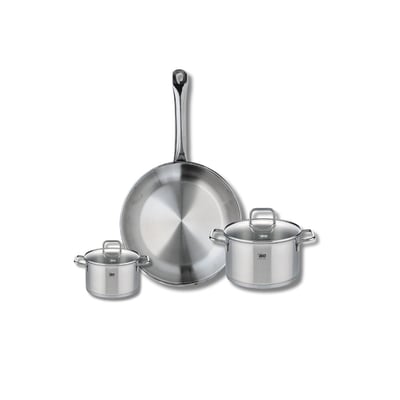 Batterie 1 poêle 28cm + 2 faitouts 12/16cm PROFI CITRIN ELO