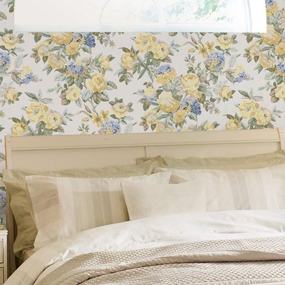 Papier peint Fleurs Pembrey Gold LAURA ASHLEY