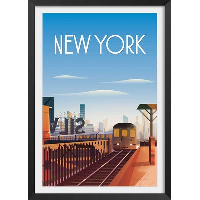 Affiche ville voyage New York City HEXOA
