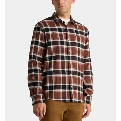 Chemise droite risheck 4 à carreaux en coton GALERIES LAFAYETTE