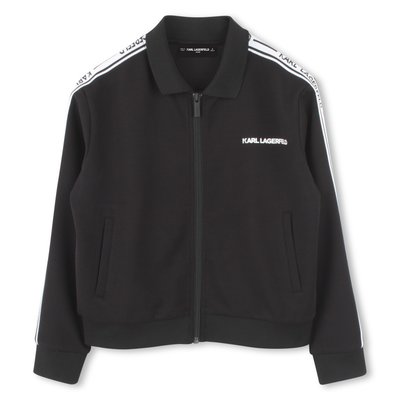 Cardigan zippé à poches KARL LAGERFELD KIDS