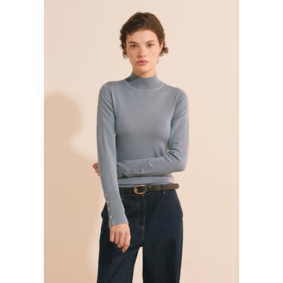 Pull en maille fine à manches longues SAMI MONTANT ETAM