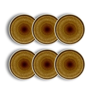 Lot de 6 assiettes plates en porcelaine 27,5cm, STACK OGO LIVING
