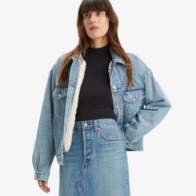 Veste jean moumoute levis best sale