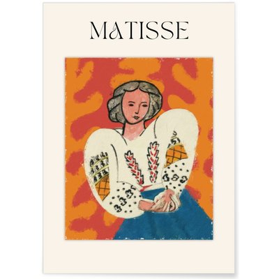 Affiche Matisse - Femme en Tenue Traditionnelle L'AFFICHERIE