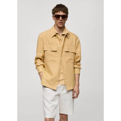 Surchemise 100 % lin poches MANGO MAN
