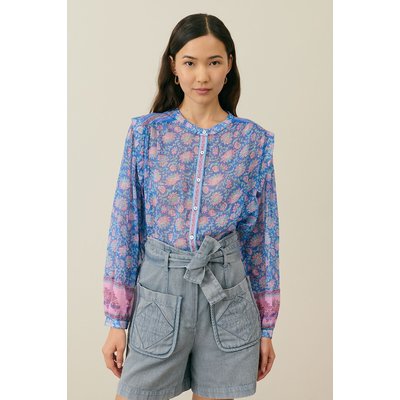 Blusa stampata, collo rotondo, maniche lunghe, JANE LOUISE MISHA