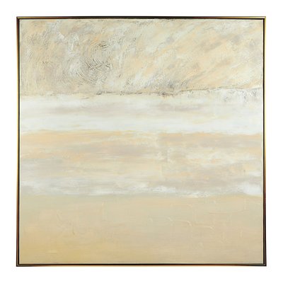Tableau VOILES NUDES - 100 x 100 cm BLANC D’IVOIRE