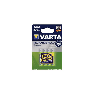 Pile rechargeable AAA 800 mAh x4 VARTA