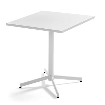 Table de jardin carré rabattable en métal, PALAVAS OVIALA