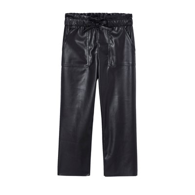 Pantalon paperbag effet cuir PARFUM VERTBAUDET