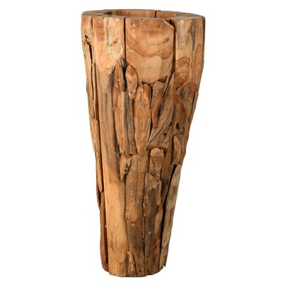 Grand vase en teck AUBRY GASPARD