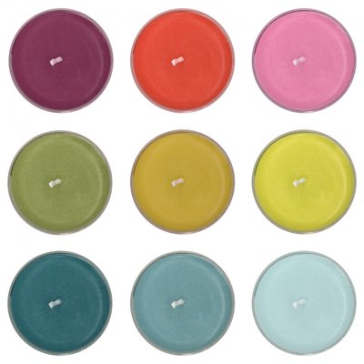 Lot de 9 bougies chauffe-plat REMEMBER