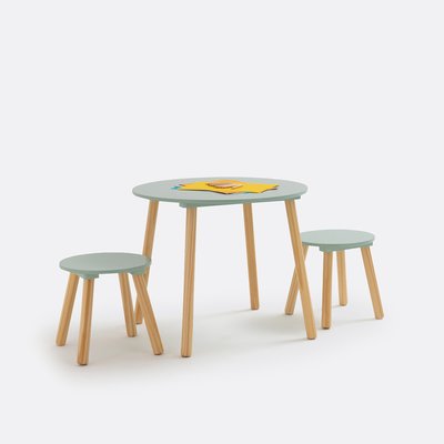 Tafel en 2 krukjes voor kinderen, Jimi LA REDOUTE INTERIEURS