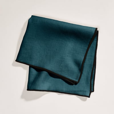 serviette de table en 100% lin lavé légèrement froissé CARLINA MADURA