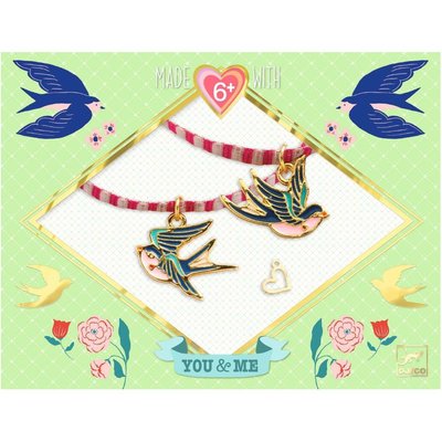 Bijoux Duo Bracelets Rubans Oiseaux You & Me DJECO