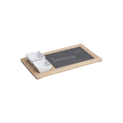 Plateau verrines en ardoise et bambou AUBRY GASPARD