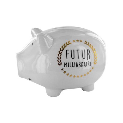 Tirelire cochon XXL Futur milliardaire CMP