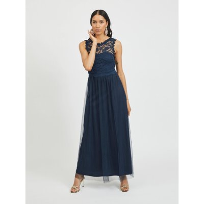 Ärmelloses Maxikleid aus Spitze VILA