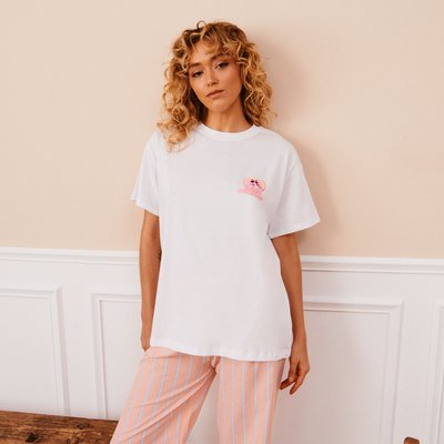 Top en jersey la panthère rose PINKPANTHIZ UNDIZ