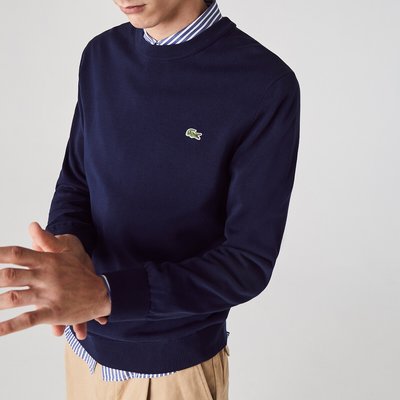Pull coton  col rond LACOSTE