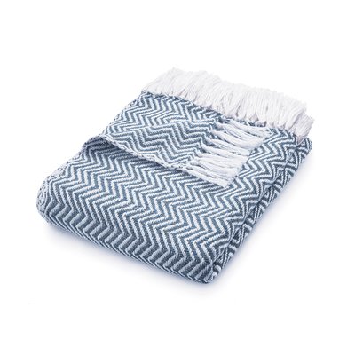 Outdoor/Indoor Chevron Woven Throw - 100% recycled HUG RUG WOVEN