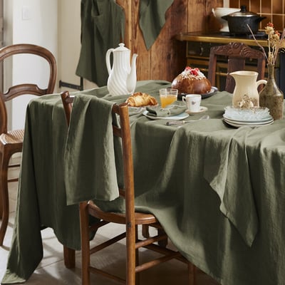Nappe rectangle en 100% Lin Français EDEN