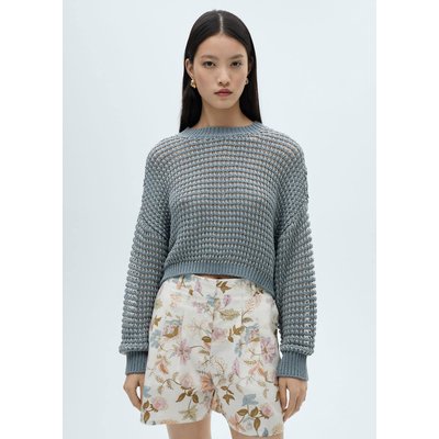 Pull-over oversize maille ajourée MANGO