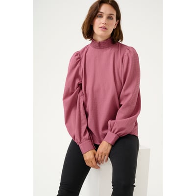 Blouse Tunique Rose En Lin La Redoute - Taille 38 - Occasion Très Bon état - Encolure Carrée