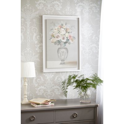 Toile encadrée fleurie Bouquet de Roses LAURA ASHLEY