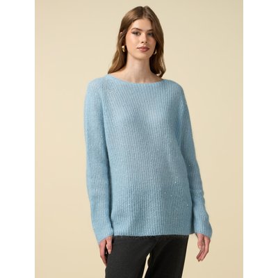 Pull à col bateau en FIL de mohair mélangé OLTRE