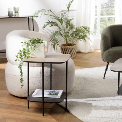 Bout de canapé moderne 2 plateaux LANDAISE PIER IMPORT