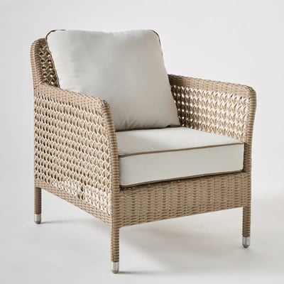 Fauteuil en résine ANTIBES RECIF Tissus OUTDOOR 2025 - T042 vert KOK