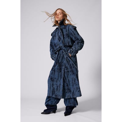 Trench en denim dégradé DESIGUAL