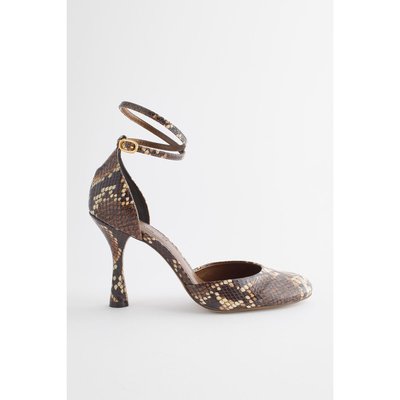 Chaussures en cuir à talons et bout arrondi NEXT