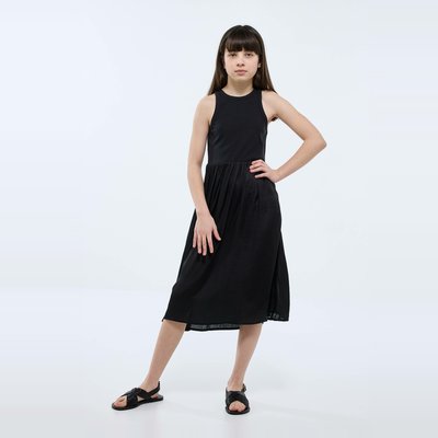Robe longue bi matière MONOPRIX