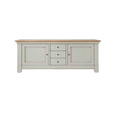 Meuble TV bois massif 2 portes 3 tiroirs Embellie CAMIF