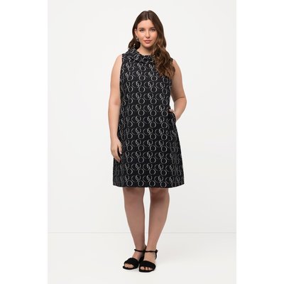 Robe, cercles, ligne en A, col roulé ULLA POPKEN