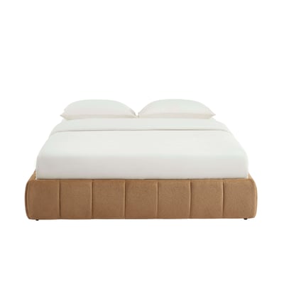 Lit coffre tissu chenille et sommier  LAVINIA BAÏTA