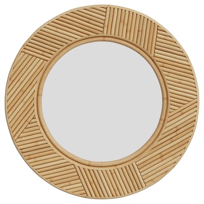 Miroir rond en rotin D40,5 cm - LAPTA MAISON PAVANE