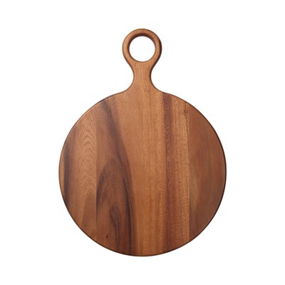 Planche à découper ronde 33 cm en acacia T ET G WOODWARE
