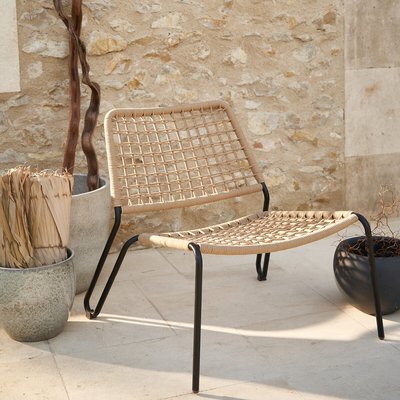 Fauteuil de jardin bas en corde tressée, Masix LA REDOUTE INTERIEURS