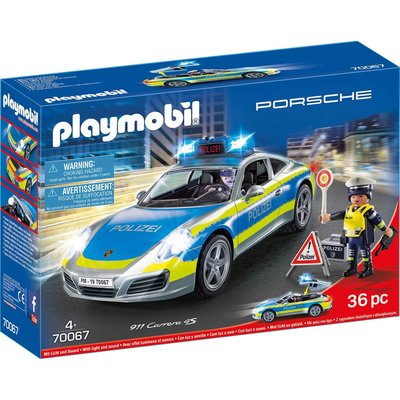 City action - Porsche 911 Carrera 4S Police PLAYMOBIL