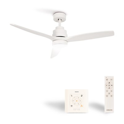 Ventilateur de plafond 40W  avec lumière avec contrôleur mural WIND STYLANCE NATURAL WOOD CREATE