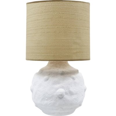 Lampe de table blanche style raphia ambiance chaleureuse RECOLLECTION