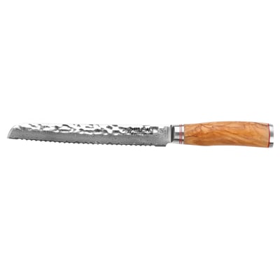 Couteau pour pains damas 10Cr 20cm avec dents WUSAKI