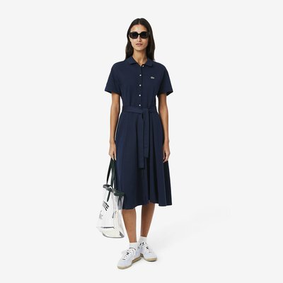 Full Polo Dress with Short Sleeves LACOSTE