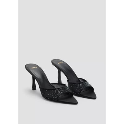 Sandales talon strass MANGO