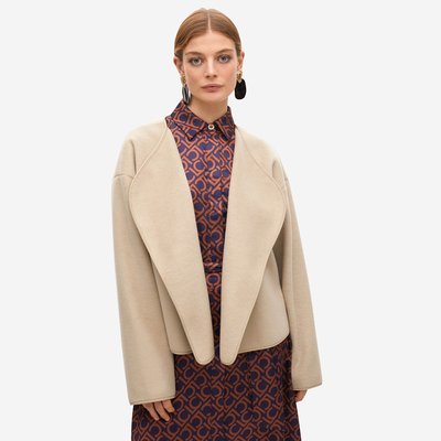 Veste courte à col drapé LOLA CASADEMUNT